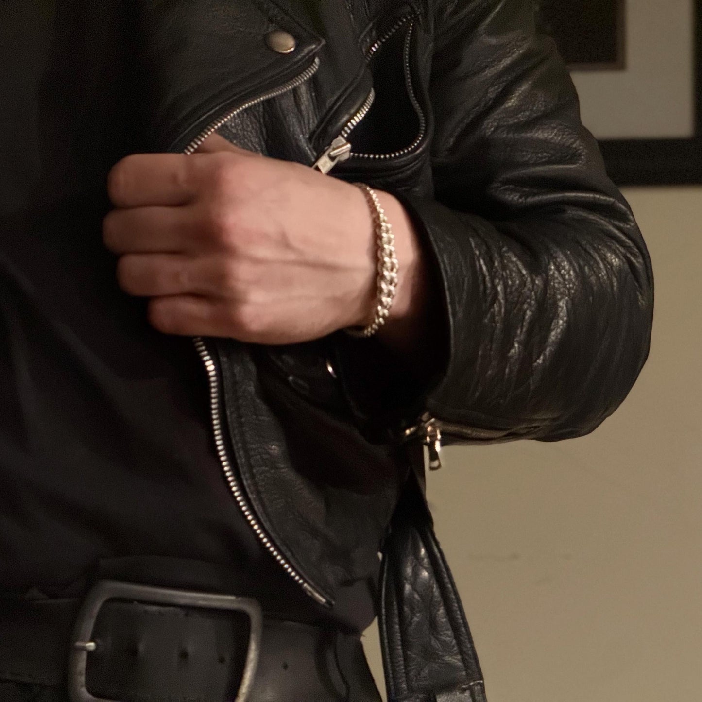 Graduated 925 Sterling Silver Bracelet.