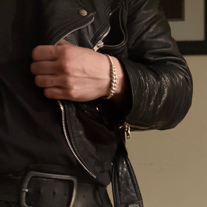 Graduated 925 Sterling Silver Bracelet.