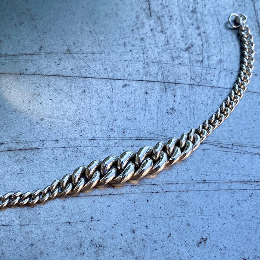 Graduated 925 Sterling Silver Bracelet.