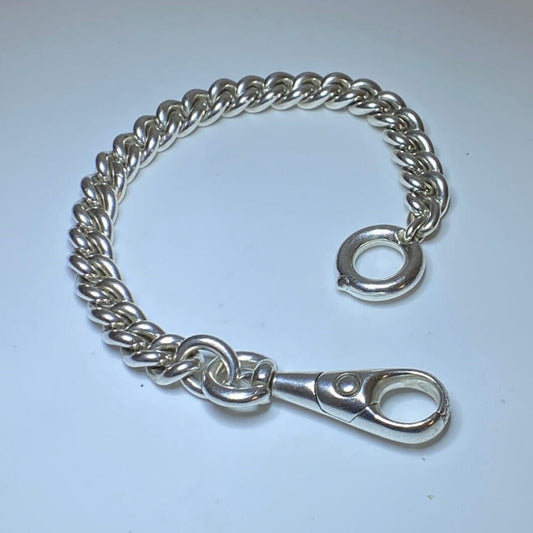 Elegant 9mm Sterling Silver, Solid 925 Bracelet. All Handmade, Made to Order/ Custom Specifications