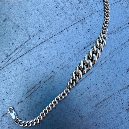 Graduated 925 Sterling Silver Bracelet.