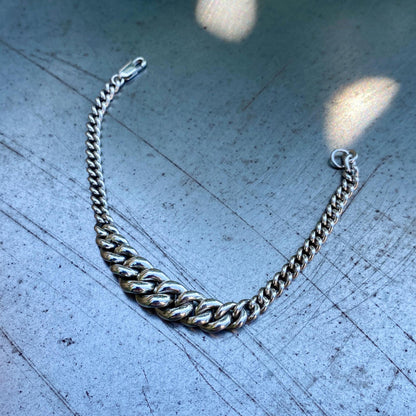 Graduated 925 Sterling Silver Bracelet.